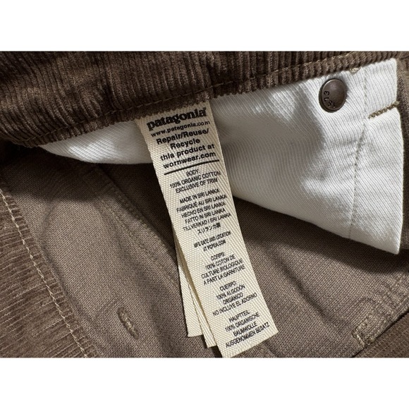 Patagoina Corduroy Pants Brown Organic Cotton Hiking Mens 33x32 (Act 33x30.5) - Picture 9 of 14